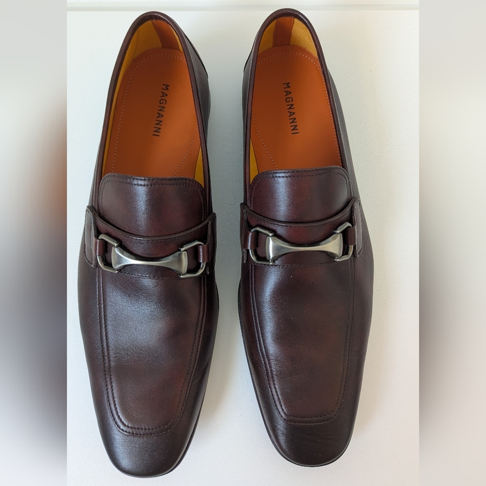 Magnanni Men's Tazon Mid-Brown Loafers